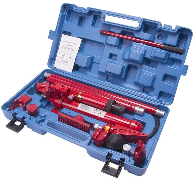10-Ton Porta Power Hydraulic Jack Kit – Complete Frame & Ram Repair Set with Air Pump