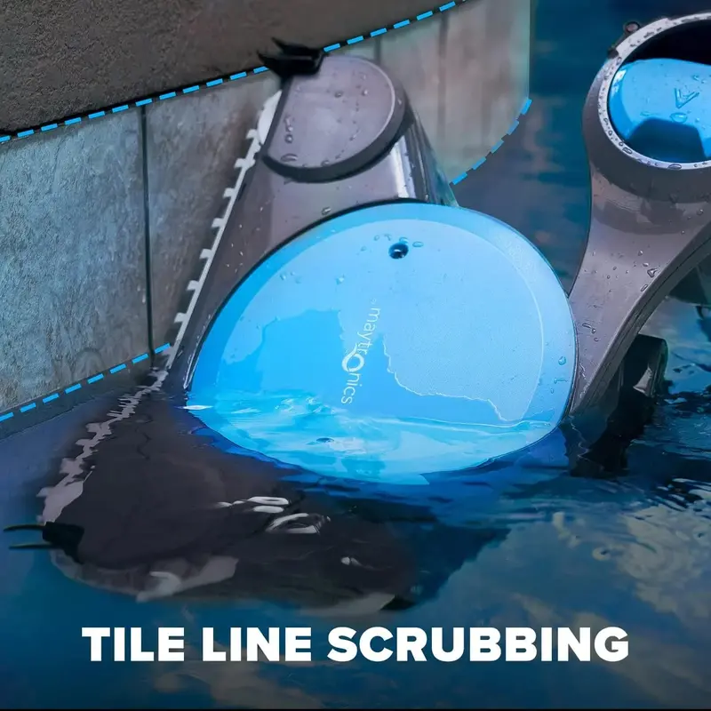 2025 Smart In-Ground Robotic Pool Cleaner – Waterline Scrubbing, Weekly Scheduling, and Dual-Filter Technology