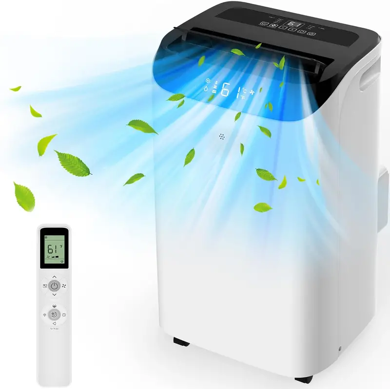 3-Mode Portable Air Conditioner – Remote-Controlled Cooler, Fan, and Dehumidifier for Spaces up to 700 Sq Ft