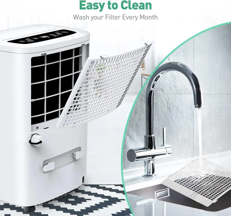 3-Mode Portable Air Conditioner – Remote-Controlled Cooler, Fan, and Dehumidifier for Spaces up to 700 Sq Ft