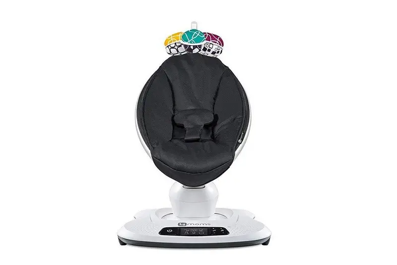 4moms mamaRoo 4 Baby Swing – Bluetooth-Enabled Cradling Seat with Five Natural Motion Patterns