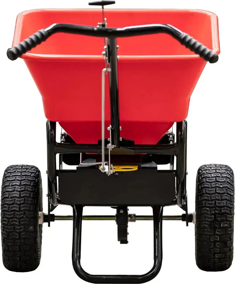 All-Purpose Push Spreader – 100-Pound Capacity for Lawn Care, Winter Maintenance, and Landscaping Applications
