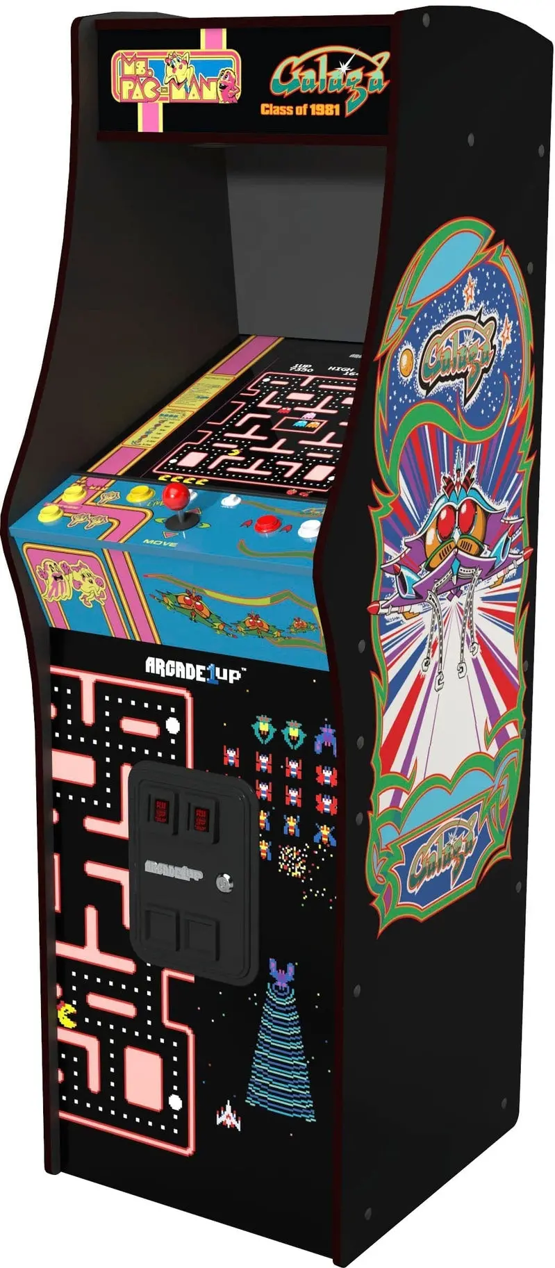 Arcade1Up Class of ’81 Retro Arcade Cabinet – Deluxe Blue Edition with Classic Games