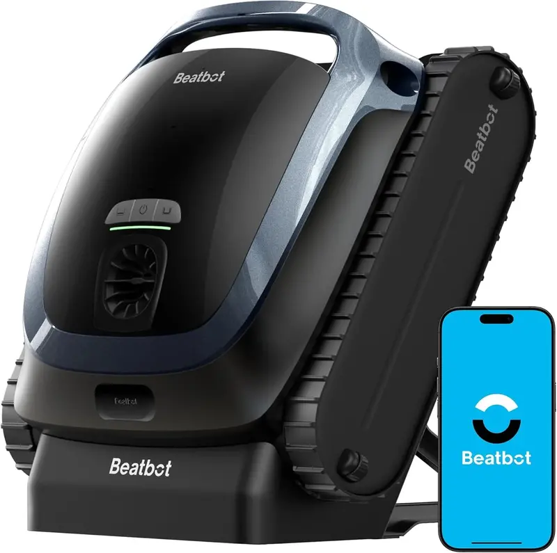Beatbot AquaSense 2 Cordless Pool Vacuum – Full-Coverage Cleaning for Floors, Walls & Waterlines in In-Ground and Above-Ground Pools (Blue)