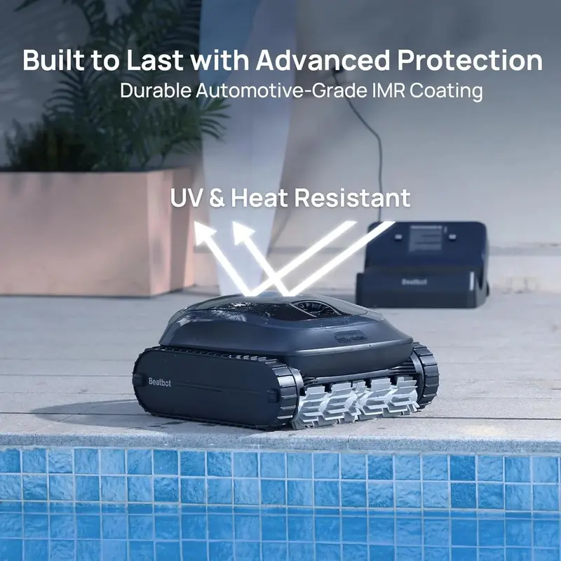 Beatbot AquaSense 2 Cordless Robotic Pool Cleaner – Smart Auto-Parking, Dual-Pass Waterline Scrubbing, Covers Up to 3,230 sq.ft (Blue)