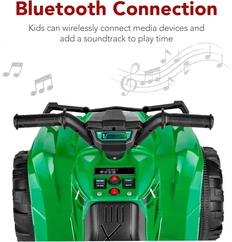 Best Choice Products 12V Kids’ Electric ATV Ride-On – 4-Wheel Quad with Bluetooth Speaker & Safety Features