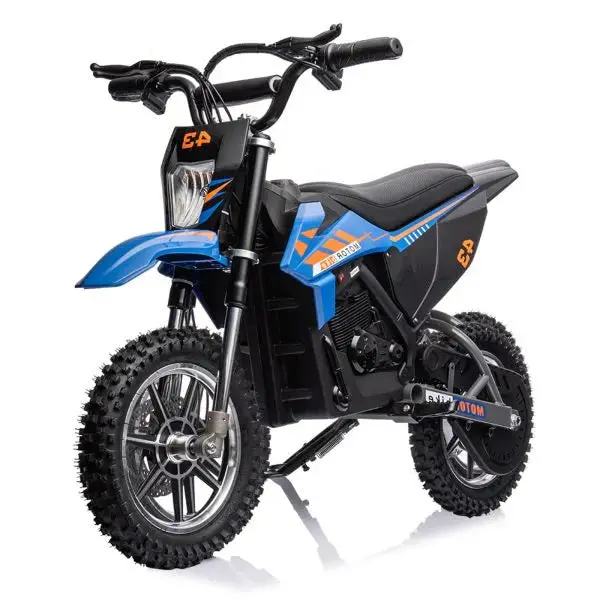 Blue 36V Kids' Electric Dirt Bike – High-Torque Drive, LED Display & Safety Braking System 2