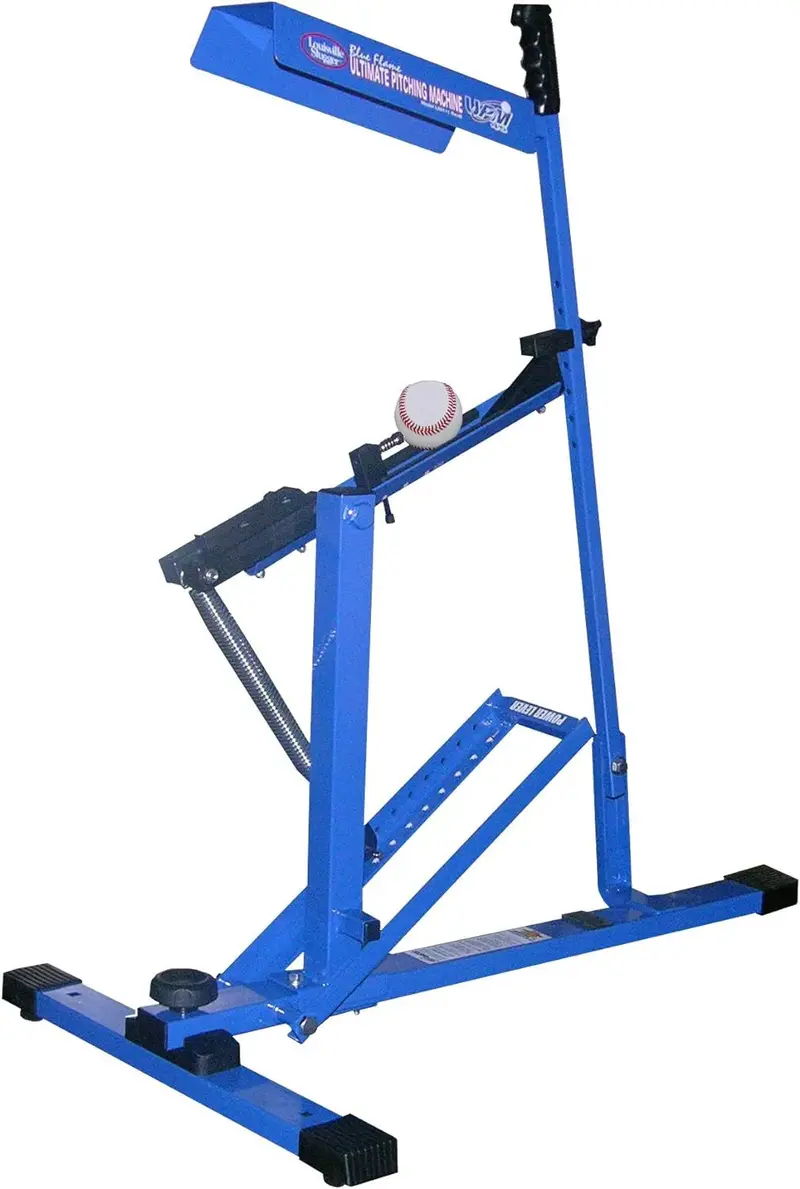 Blue Flame Adjustable Baseball Pitching Machine – Velocity & Trajectory Control for Youth and Adult Training