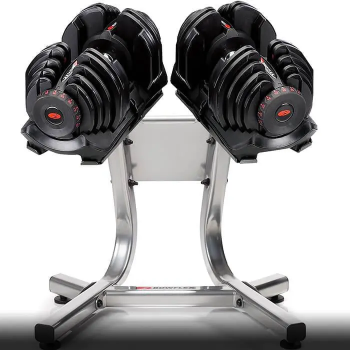 Bowflex SelectTech 1090 Adjustable Dumbbells – Digital Dial Weight System, Space-Efficient Pair