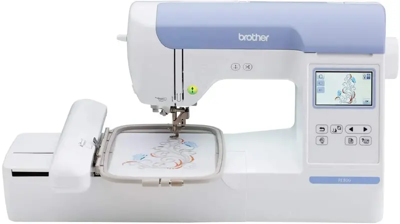 Brother SE600 Computerized Sewing and Embroidery Machine – 5" x 7" Hoop Area, Touchscreen LCD Interface