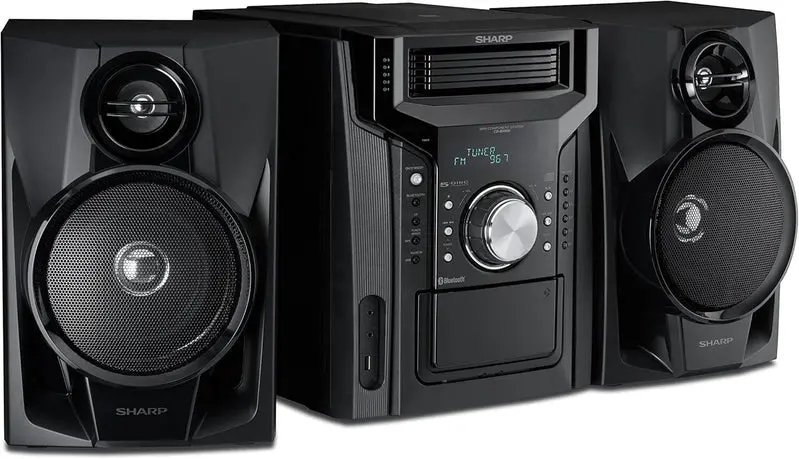 CD-BH950 5-Disc Mini Shelf Stereo System – 240W Output, Built-in Cassette Player, and Bluetooth Audio Streaming