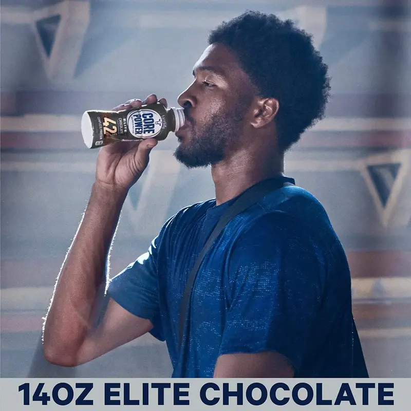 Core Power Elite Chocolate Protein Shake – 42-Gram Protein Recovery Drink, 14 Fluid Ounces per Bottle, 12-Pack
