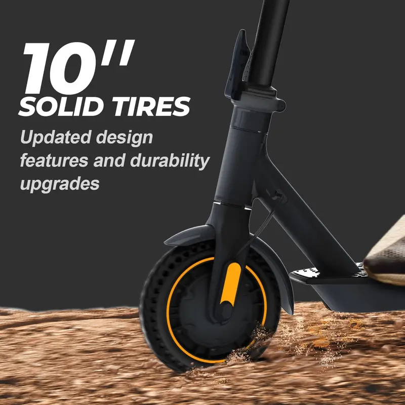 Foldable Electric Scooter for Adults – 500W Motor, 10" Solid Tires, 19 MPH