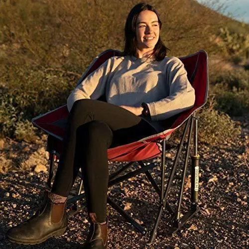GCI Outdoor Pod Rocker – Compact Collapsible Rocking Chair in Indigo Blue 2