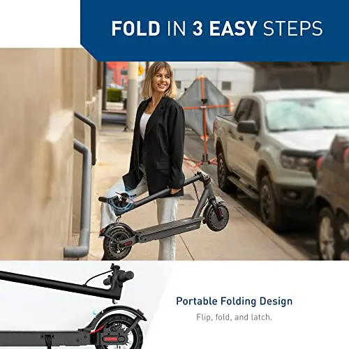 Hiboy S2 Pro Electric Scooter – 500W Motor, 10-Inch Puncture-Resistant Tires, LED Dashboard, and IPX4 Weather Resistance