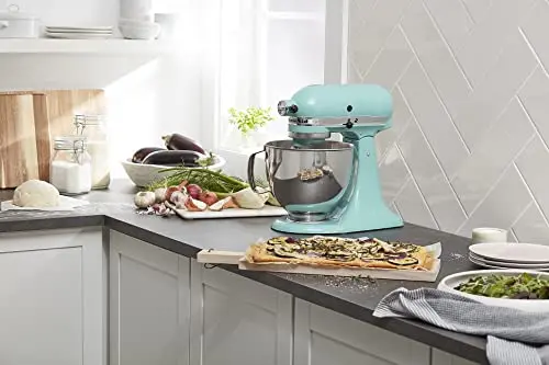 KitchenAid Artisan Tilt-Head Stand Mixer – 5-Quart Capacity with Optional Pouring Shield for Precision Mixing