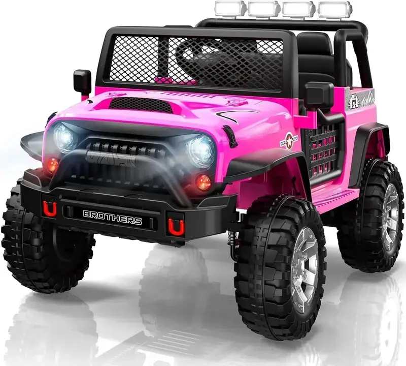 L8 Two-Seater 12V Kids’ Electric Ride-On Car – Remote Control, 4-Wheel Suspension & Bluetooth Audio 2