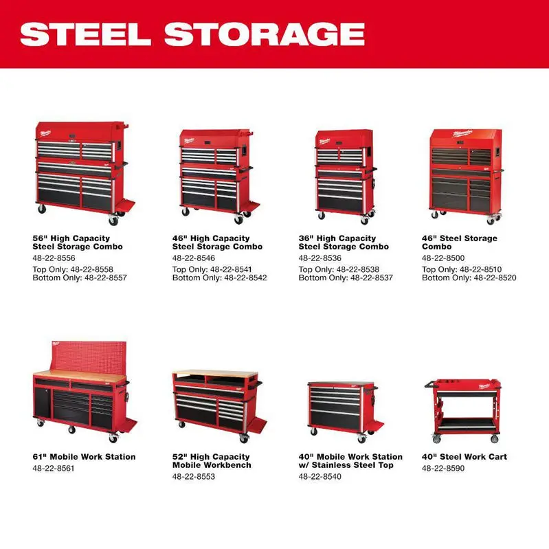 MW 46-Inch 18-Drawer Tool Storage Combo – Heavy-Duty Steel Chest and Cabinet Set (Model 48-22-8546)