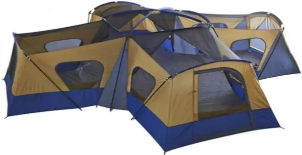 Ozark Trail 14-Person Base Camp Cabin Tent – Spacious Modular Shelter with Interior Room Dividers