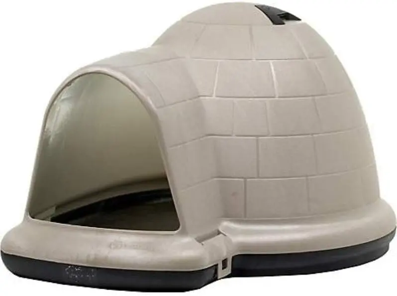 Petmate Indigo Igloo Outdoor Dog House for XL Breeds (90–125 lbs) | Weatherproof Shelter Made in USA with 90% Recycled Content