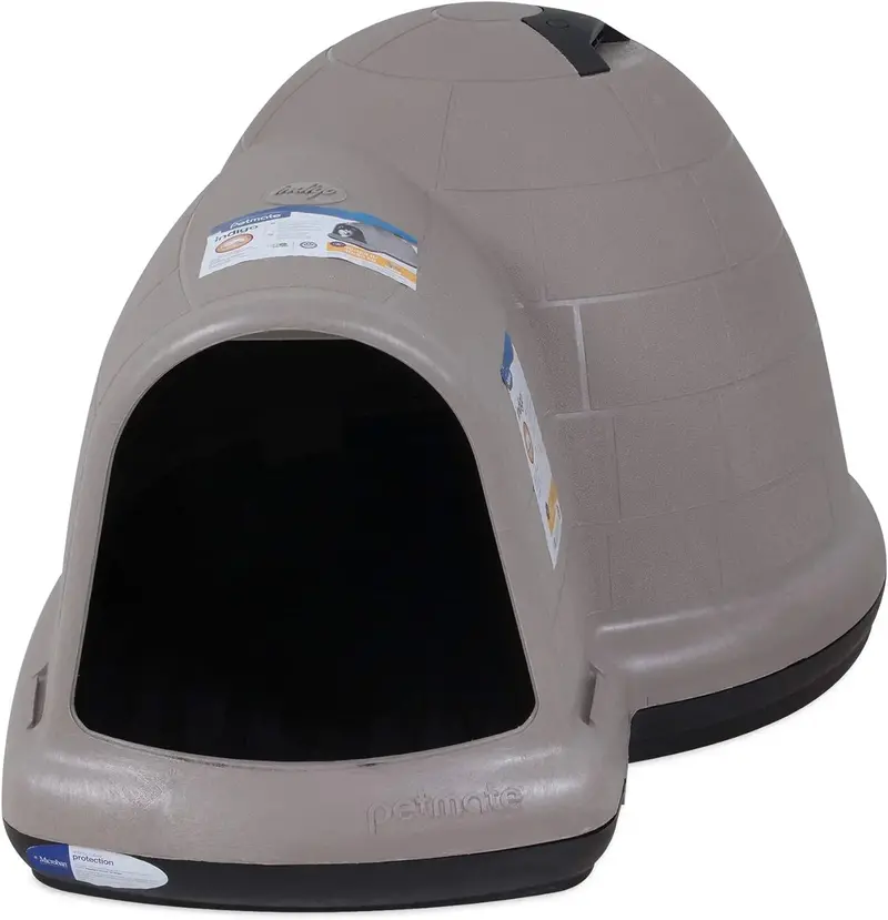 Petmate Indigo XL Dog House for Large Breeds – Eco-Friendly Igloo Shelter with All-Weather Durability