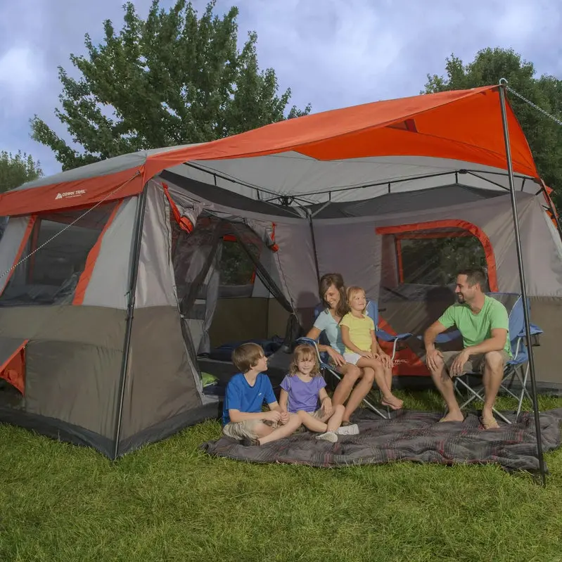 Quick-Setup 12-Person Cabin Tent – Lightweight, Portable Camping Shelter with Streamlined Assembly