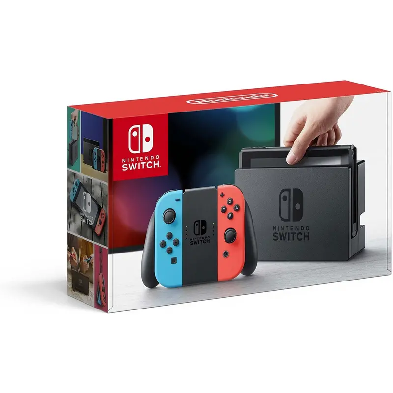 Refurbished Neon Red and Blue Joy-Con Controllers — Compatible with Nintendo Switch Systems