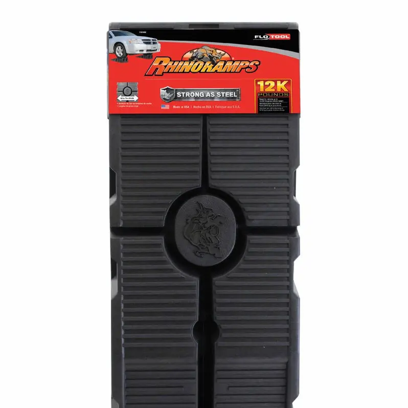 RhinoGear RhinoRamps Heavy-Duty Vehicle Lift Ramps – 12,000-Pound GVW Capacity