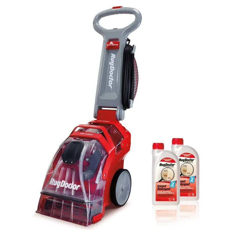 Rug Doctor Deep Clean Carpet Cleaner – Includes Two 1-Liter Detergent Bottles