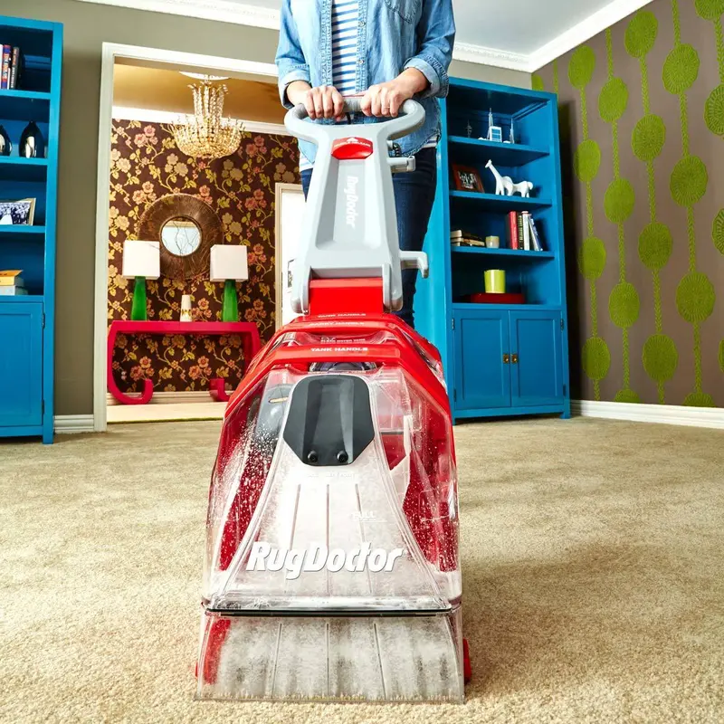 Rug Doctor Deep-Clean Carpet Cleaning Machine – Comes with Two 1-Liter Detergent Bottles