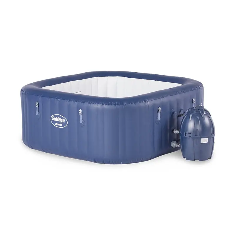 SaluSpa Hawaii Inflatable Hot Tub for 6 – Blue Airjet Model with Integrated Pump
