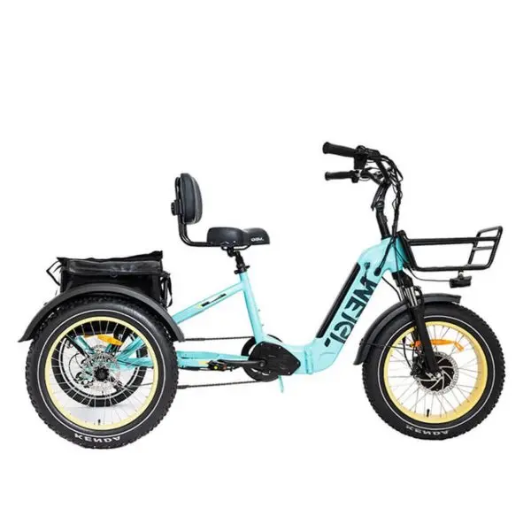 SILVERADO 20 Electric Fat-Tire Trike – 48V/14Ah Battery, 750W Motor, Foldable Frame (330 lb Max Load)