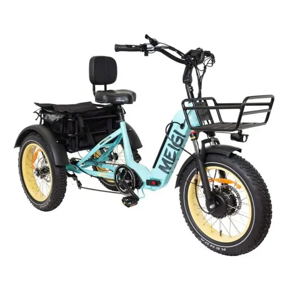 SILVERADO Foldable Electric Trike – 20" Fat-Tire 48V/14Ah Adult Tri-Cycle with 330 lb Load Capacity