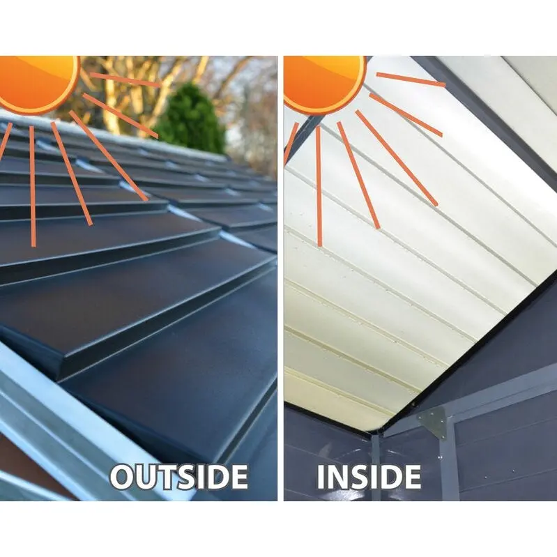SkyLight 6'W x 3.5'D Compact Plastic Storage Shed – UV-Resistant, Low-Profile Outdoor Storage