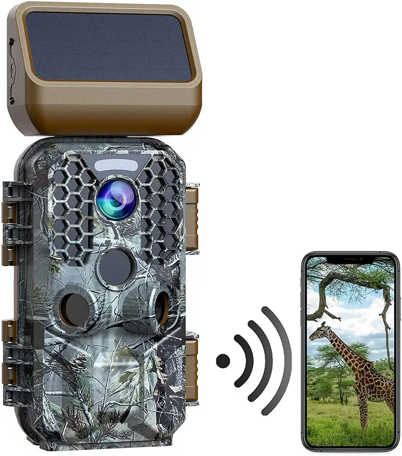 T200 Solar Trail Camera – 4K Video & 30MP Imaging with WiFi and Bluetooth Connectivity