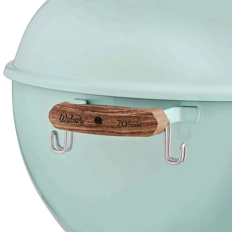 Weber 22-Inch Charcoal Kettle Grill in Rock N Roll Blue – Classic Design with Premium Build